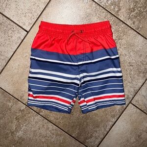 Carter’s Boys Drawstring Swim Trunks Stripes 4T